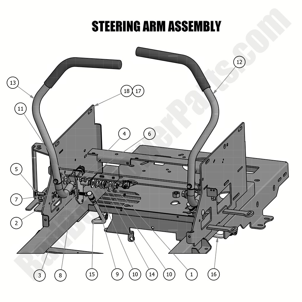2019 MZ & MZ Magnum Steering Arm Assembly